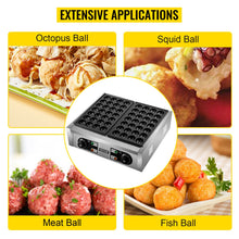 Load image into Gallery viewer, Vevor Electric Takoyaki Maker Commercial Takoyaki Machine Non Stick
