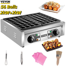 Load image into Gallery viewer, Vevor Electric Takoyaki Maker Commercial Takoyaki Machine Non Stick
