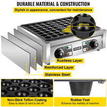 Load image into Gallery viewer, Vevor Electric Takoyaki Maker Commercial Takoyaki Machine Non Stick
