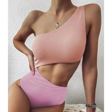 Load image into Gallery viewer, VigoCasey Patchwork Swimwear Women 2022 Sexy One Piece Swimsuit Female
