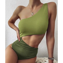 Load image into Gallery viewer, VigoCasey Patchwork Swimwear Women 2022 Sexy One Piece Swimsuit Female
