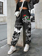 Load image into Gallery viewer, Leopard Print Stitching Women Pants Spring Elastic Waist Slim Long
