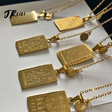 Load image into Gallery viewer, Vintage Zodiac Necklace For Women Gold Stainless Steel Constellation
