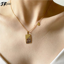 Load image into Gallery viewer, Vintage Zodiac Necklace For Women Gold Stainless Steel Constellation
