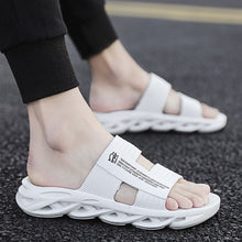 Load image into Gallery viewer, Weh Slippers Men Summer Luxury 2021 Beach Men Slippers Simple Black
