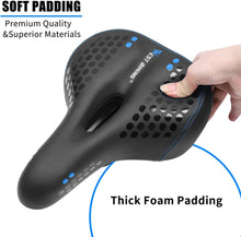Load image into Gallery viewer, WEST BIKING Bicycle Saddle with Tail Light Thicken Widen MTB Soft
