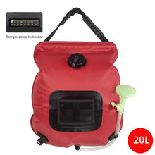 Load image into Gallery viewer, Water Bags 20l Outdoor Camping Hiking Solar Shower Bag Heating Camping
