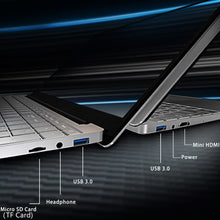 Load image into Gallery viewer, Windows 10 Ram 8gb Rom 128gb 256gb 512gb 1tb Ssd Metal Ultrabook
