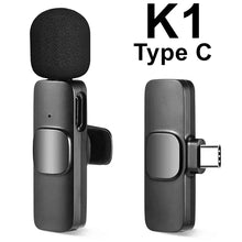 Load image into Gallery viewer, Wireless Lavalier Microphone for iPhone Android Phone Mini Wireless
