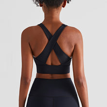 Load image into Gallery viewer, Women Sexy Cross Back High Impact Gym Yoga Bra Solid Nylon Soft Sports
