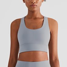 Load image into Gallery viewer, Women Sexy Cross Back High Impact Gym Yoga Bra Solid Nylon Soft Sports
