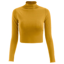 Load image into Gallery viewer, Women Wear Autumn Knitting High Collar Long Sleeve Shirt Sexy Slim
