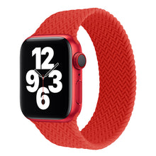 Load image into Gallery viewer, Woven Pattern Silicone Solo Loop For Apple Watch Strap
