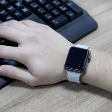 Load image into Gallery viewer, Woven Pattern Silicone Solo Loop For Apple Watch Strap
