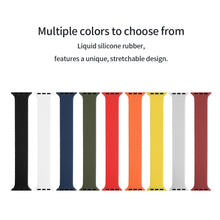 Load image into Gallery viewer, Woven Pattern Silicone Solo Loop For Apple Watch Strap

