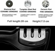 Load image into Gallery viewer, KNIFE SHARPENER Ceramic Tungsten Kitchen Knives Blade Sharpening
