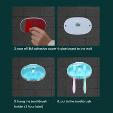 Load image into Gallery viewer, Wall-Mounted UV Light Toothbrush Sanitizer Box
