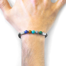 Load image into Gallery viewer, Multicoloured Multi-Gem Hukou Silver and Stone Bracelet
