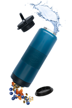 Load image into Gallery viewer, FLPSDE Water Bottle with Snack Storage
