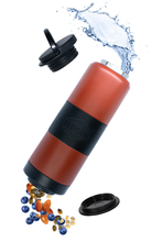 Load image into Gallery viewer, FLPSDE Water Bottle with Snack Storage
