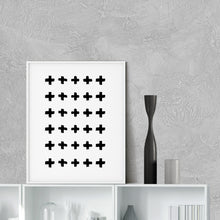 Load image into Gallery viewer, Cross Pattern Geometric Abstract Art
