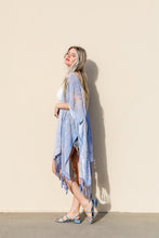 Load image into Gallery viewer, Velvet Mesh Tapestry Kimono
