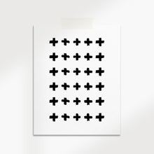 Load image into Gallery viewer, Cross Pattern Geometric Abstract Art

