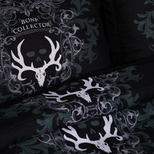 Load image into Gallery viewer, Bone Collector Black Comforter/Sham Set

