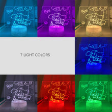 Load image into Gallery viewer, Rewritable Night Light with Message Board Girl Bedroom Sleep Light
