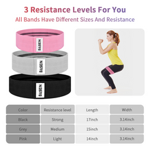 Load image into Gallery viewer, 3 Pack Set Resistance Exercise Fitness Bands
