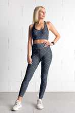 Load image into Gallery viewer, Navy Blue Printed Leggings, Capris and Shorts
