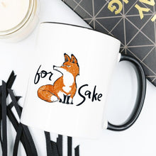 Load image into Gallery viewer, For Fox Sake - Ceramic Coffee Mug - Fox Coffee
