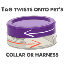 Load image into Gallery viewer, Medical Alert TWIST TAG- Silent, Eco-Friendly, Ringless ID Tag for
