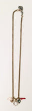 Load image into Gallery viewer, Red Horn and Evil Eye Talisman Necklace - Talisman Jewelry
