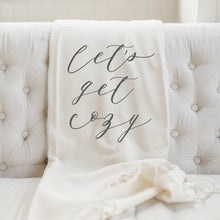 Load image into Gallery viewer, Lets Get Cozy Throw Blanket
