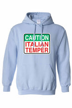 Load image into Gallery viewer, Unisex Funny Caution Italian Temper Pullover HOODIE
