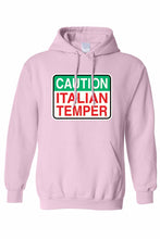 Load image into Gallery viewer, Unisex Funny Caution Italian Temper Pullover HOODIE
