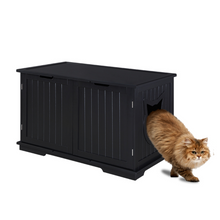 Load image into Gallery viewer, X-Large Cat Washroom Bench Litter Box Enclosure Furniture Box House
