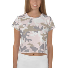 Load image into Gallery viewer, Pastel Camo Crop Tee
