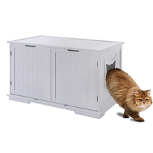 Load image into Gallery viewer, X-Large Cat Washroom Bench Litter Box Enclosure Furniture Box House
