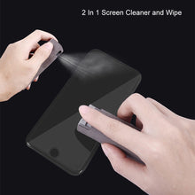 Load image into Gallery viewer, 1pc 2 In 1 Phone Computer Screen Cleaner Spray Dust Removal Microfiber
