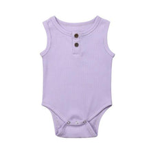 Load image into Gallery viewer, 4 Color ropa bebe Newborn Baby Clothes Boys Girls Baby Romper Solid
