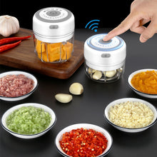 Load image into Gallery viewer, 2020 New Kitchen Tool 100/250ml Mini USB Wireless Electric Garlic Masher Press Mincer Vegetable Chili Meat Grinder Food Chopper
