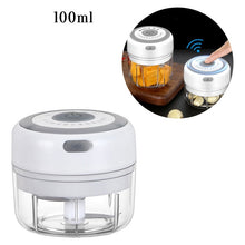 Load image into Gallery viewer, 2020 New Kitchen Tool 100/250ml Mini USB Wireless Electric Garlic Masher Press Mincer Vegetable Chili Meat Grinder Food Chopper
