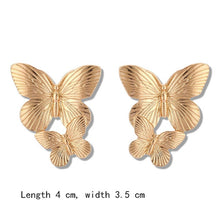 Load image into Gallery viewer, Retro Minimalist Square Earrings Irregular Stud Earrings New Exaggerated Cold Wind Fashion Earring for Women Opening Accessories

