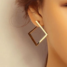 Load image into Gallery viewer, Retro Minimalist Square Earrings Irregular Stud Earrings New Exaggerated Cold Wind Fashion Earring for Women Opening Accessories
