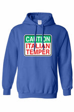 Load image into Gallery viewer, Unisex Funny Caution Italian Temper Pullover HOODIE
