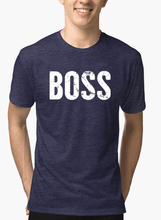 Load image into Gallery viewer, Boss Half Sleeves Melange T-shirt
